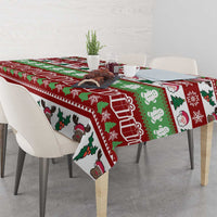 Snowman Tree Christmas Tablecloth Xmas Holiday Patterns - Wonder Print Shop
