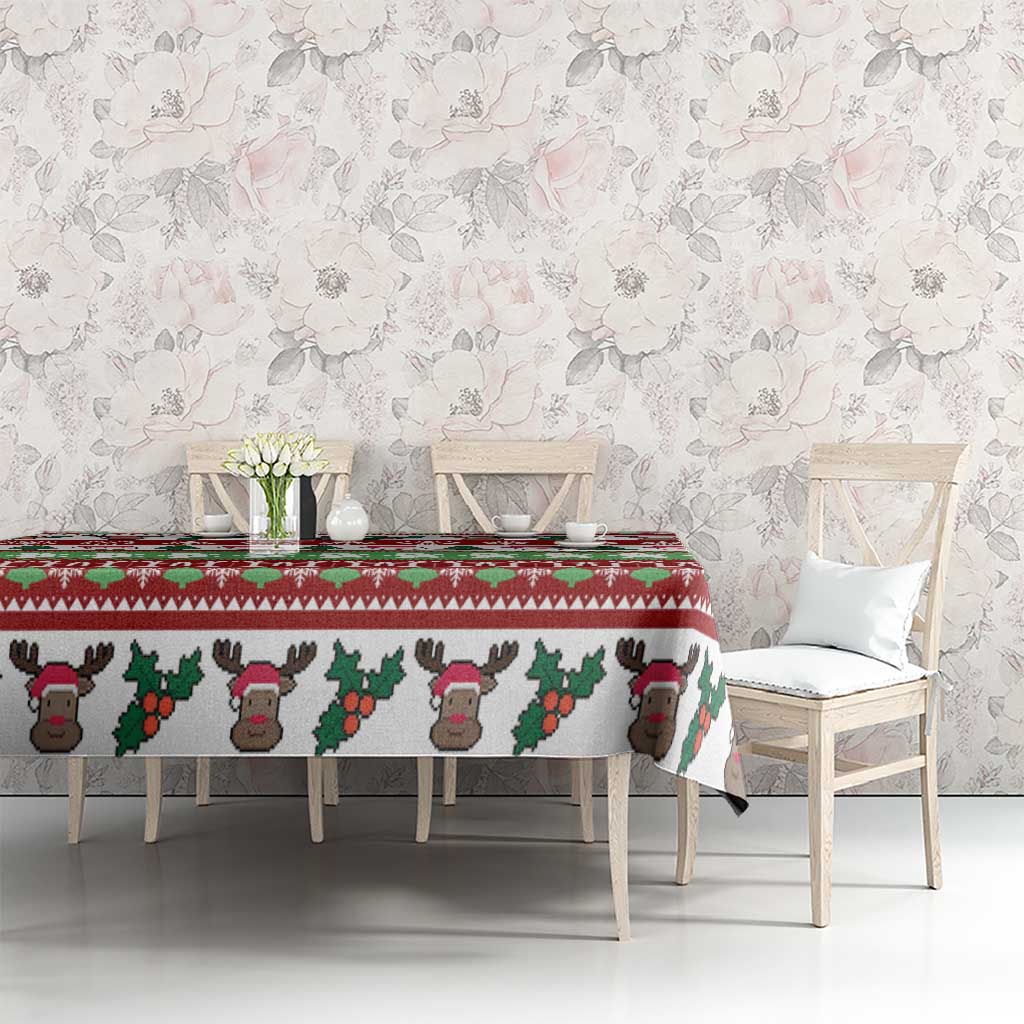 Snowman Tree Christmas Tablecloth Xmas Holiday Patterns - Wonder Print Shop