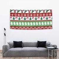 Snowman Tree Christmas Tapestry Xmas Holiday Patterns - Wonder Print Shop