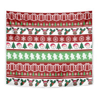 Snowman Tree Christmas Tapestry Xmas Holiday Patterns - Wonder Print Shop