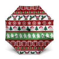 Snowman Tree Christmas Umbrella Xmas Holiday Patterns - Wonder Print Shop