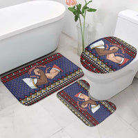 Santa And Jesus Christmas Christmas Bathroom Set Xmas Holiday Patterns - Wonder Print Shop