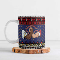 Santa And Jesus Christmas Christmas Ceramic Mug Xmas Holiday Patterns - Wonder Print Shop