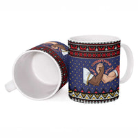 Santa And Jesus Christmas Christmas Ceramic Mug Xmas Holiday Patterns - Wonder Print Shop