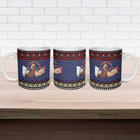 Santa And Jesus Christmas Christmas Ceramic Mug Xmas Holiday Patterns - Wonder Print Shop