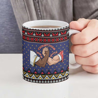 Santa And Jesus Christmas Christmas Ceramic Mug Xmas Holiday Patterns - Wonder Print Shop