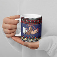 Santa And Jesus Christmas Christmas Ceramic Mug Xmas Holiday Patterns - Wonder Print Shop