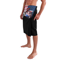 Custom Bowling Rooster Lavalava with Striking Pins and American Flag Feather Pattern - Wonder Print Shop