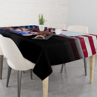 Bowling Rooster Tablecloth with Striking Pins and American Flag Feather Pattern - Wonder Print Shop