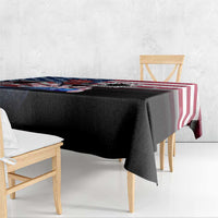 Bowling Rooster Tablecloth with Striking Pins and American Flag Feather Pattern - Wonder Print Shop