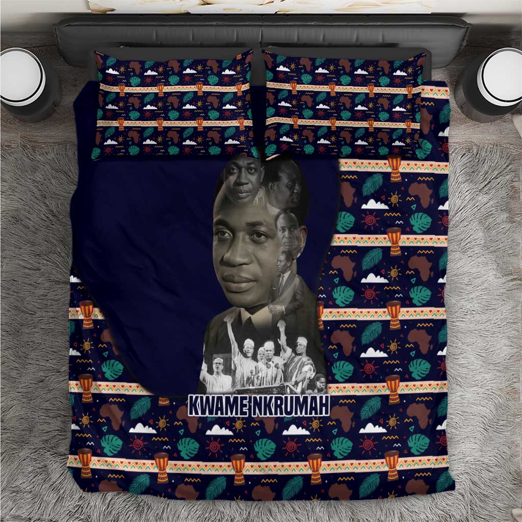 Kwame Nkrumah Bedding Set Ghana Pan-African Print Design Portrait and Anti-Colonial Legacy Tribute - Wonder Print Shop