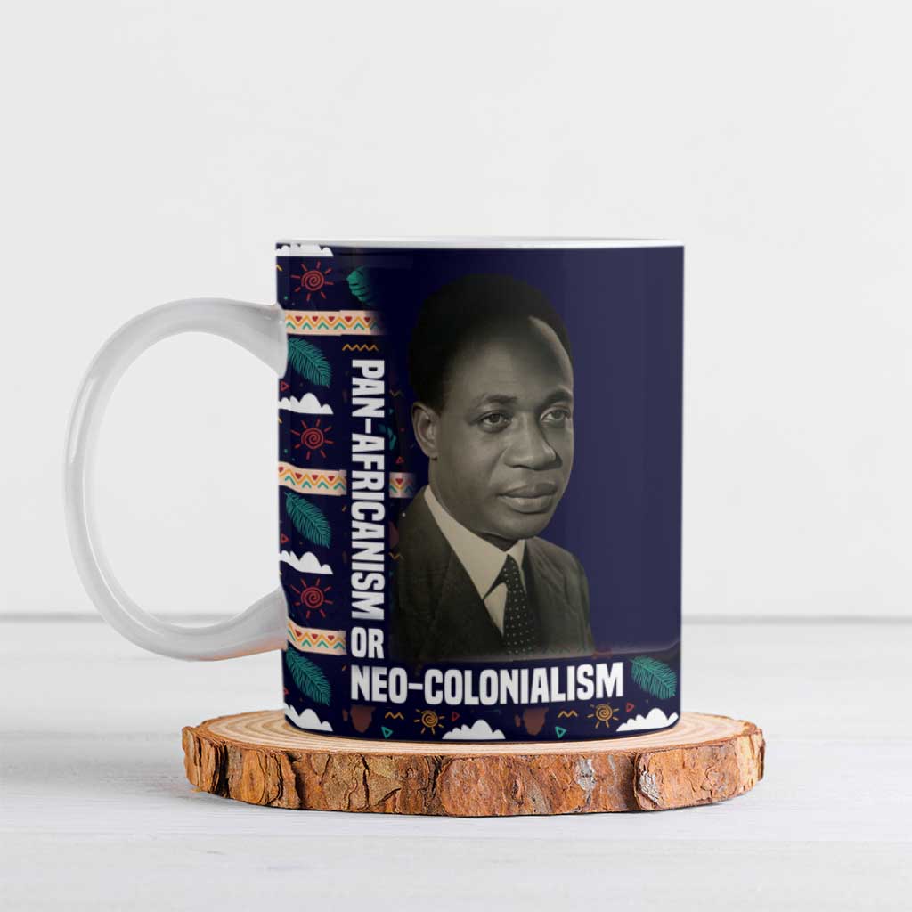 Kwame Nkrumah Ceramic Mug Ghana Pan-African Print Design Portrait and Anti-Colonial Legacy Tribute - Wonder Print Shop