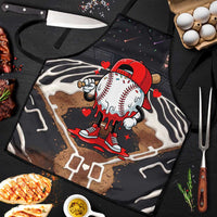 Baseball Drip Icecream Apron Boy Valentine Day Melting Cream Pattern