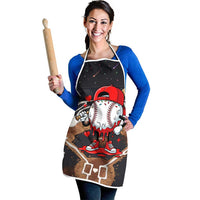 Baseball Drip Icecream Apron Boy Valentine Day Melting Cream Pattern