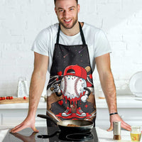 Baseball Drip Icecream Apron Boy Valentine Day Melting Cream Pattern
