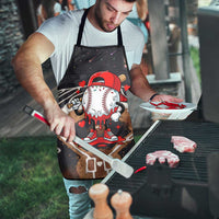 Baseball Drip Icecream Apron Boy Valentine Day Melting Cream Pattern