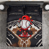 Baseball Drip Icecream Bedding Set Boy Valentine Day Melting Cream Pattern