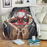 Baseball Drip Icecream Blanket Boy Valentine Day Melting Cream Pattern