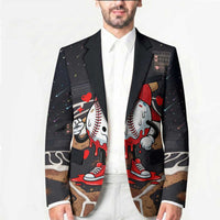 Baseball Drip Icecream Blazer Boy Valentine Day Melting Cream Pattern