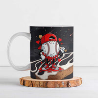 Baseball Drip Icecream Ceramic Mug Boy Valentine Day Melting Cream Pattern