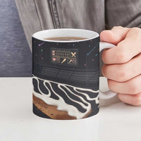 Baseball Drip Icecream Ceramic Mug Boy Valentine Day Melting Cream Pattern