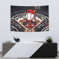 Baseball Drip Icecream Tapestry Boy Valentine Day Melting Cream Pattern