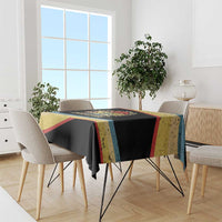 Vintage 1976 Birthday Celebration Tablecloth 50th Birthday for Him - Retro Distressed Stripe Pattern
