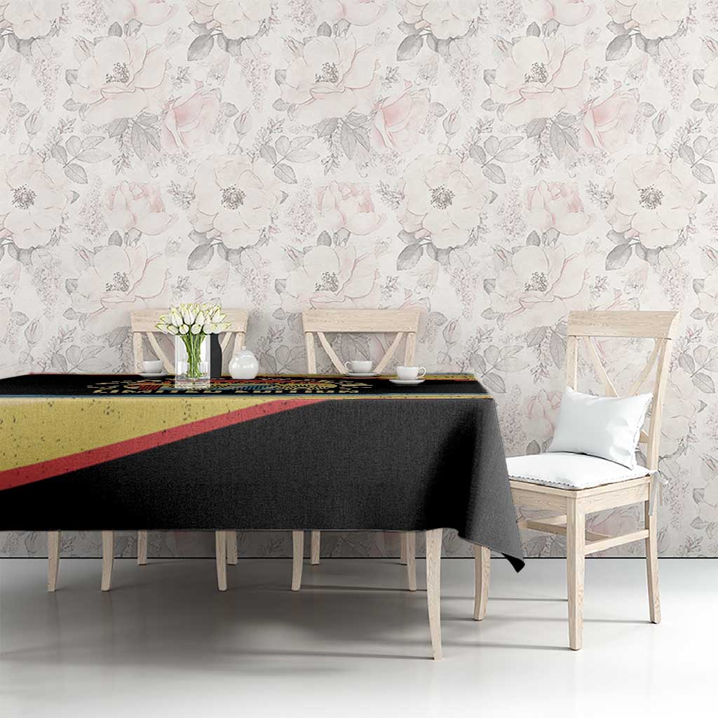 Vintage 1976 Birthday Celebration Tablecloth 50th Birthday for Him - Retro Distressed Stripe Pattern