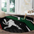 Pakistan Cricket Round Carpet Sporty Style with Flag Colors & Player Illustration