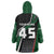 Pakistan Cricket Wearable Blanket Hoodie Sporty Style with Flag Colors & Player Illustration