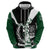 Pakistan Emblem Zip Hoodie Eagle-Shaped Design with National Symbol