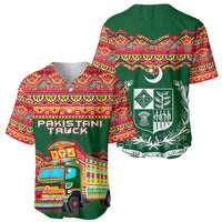 Multicolor baseball jersey set with front truck graphic and back emblem