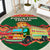 Pakistan Truck Art Round Carpet National Emblem & Traditional Patterns