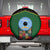 Mali Map Spare Tire Cover National Emblem & Cultural Pattern Design