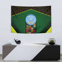 Mali Map Tapestry National Emblem & Cultural Pattern Design