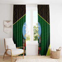 Mali Map Window Curtain National Emblem & Cultural Pattern Design