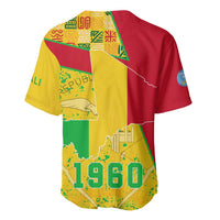 Mali Map Baseball Jersey Heart-Inspired Design with National Flag Colors