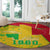 Mali Map Round Carpet Heart-Inspired Design with National Flag Colors