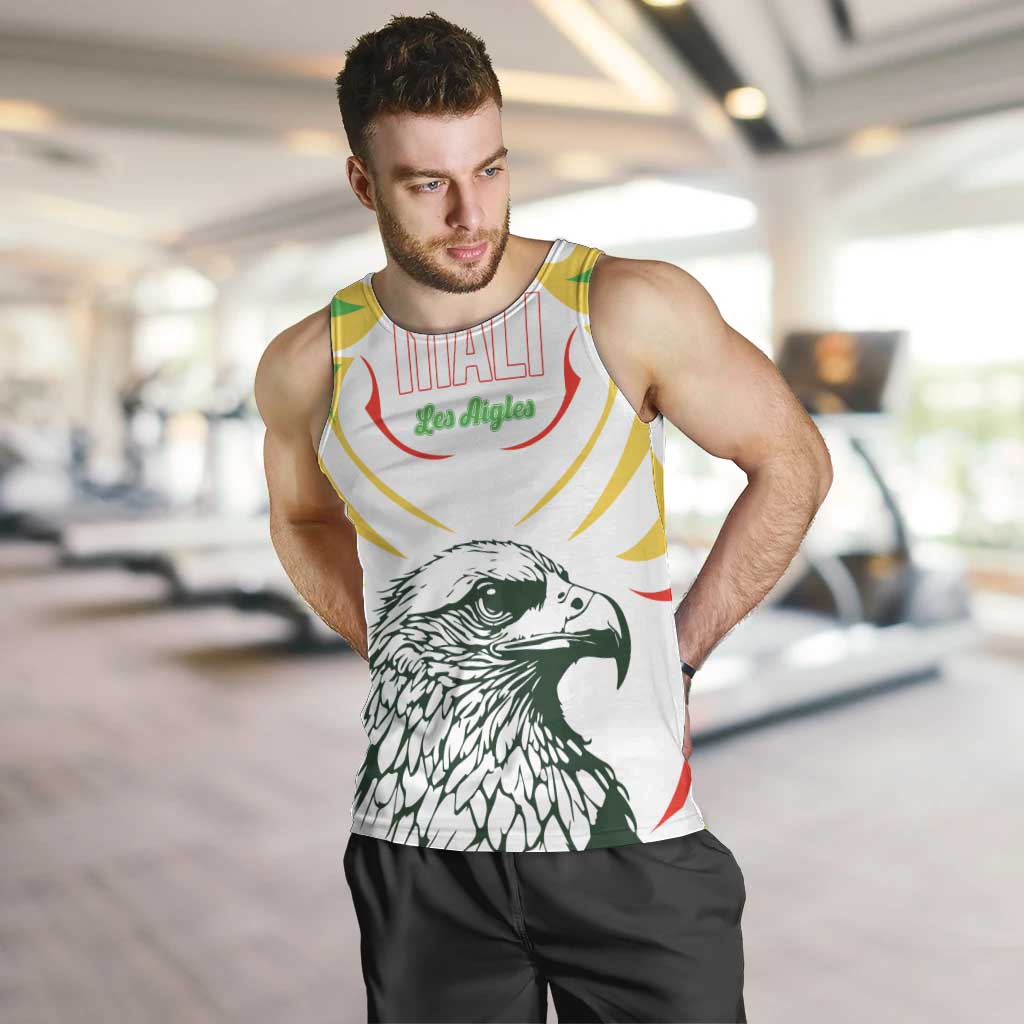 Mali Vulture Men Tank Top Sporty Style with National Flag Colors