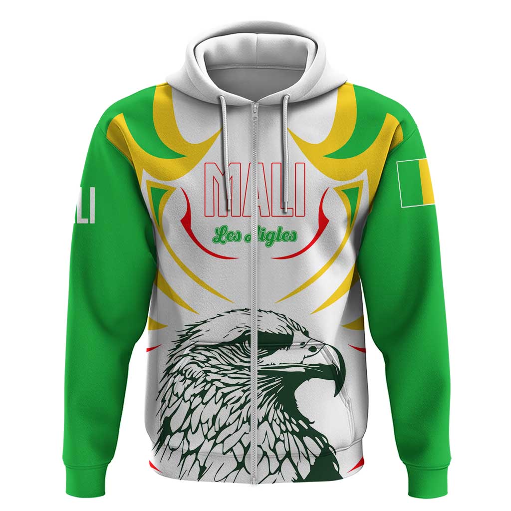 Mali Vulture Zip Hoodie Sporty Style with National Flag Colors