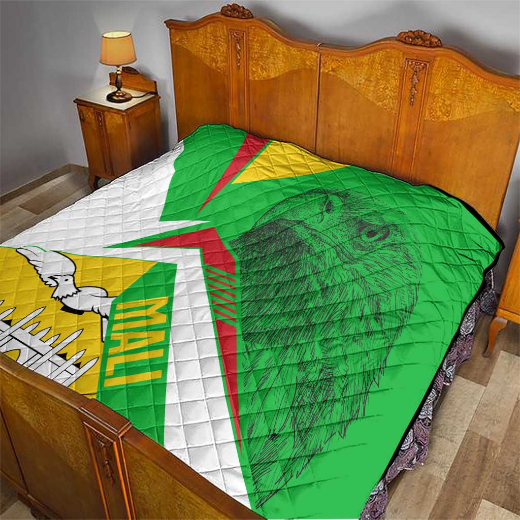 Mali Vulture Quilt National Emblem Details & Traditional Patterns
