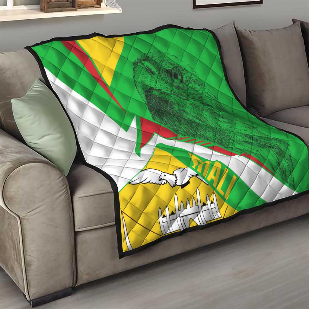 Mali Vulture Quilt National Emblem Details & Traditional Patterns