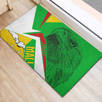 Mali Vulture Rubber Doormat National Emblem Details & Traditional Patterns