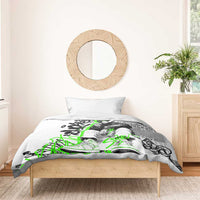 Street Style Graffiti Bedding Set with Smoking Monkey and Neon Green - Wonder Print Shop