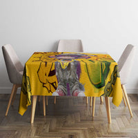 Graffiti Monkey Tablecloth with Hip Hop Sunglasses and Gold Chain Design - Wonder Print Shop