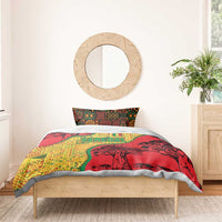 Senegal Bedding Set with Baobab Tree and African Tribal Pattern Design - Wonder Print Shop