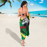 Senegal Sarong with Bold Eagle Graphic and Brushstroke Flag Colors Design - Wonder Print Shop