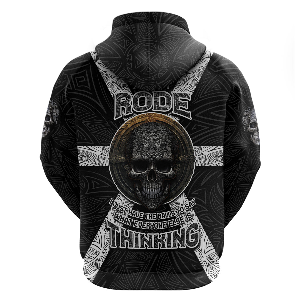 Hell Pattern Skull Hoodie I'm Not Rode I Just Hace The Balls To Say What Everyone Else is Thinking - Wonder Print Shop