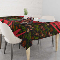 Principe Autonomous Region Tablecloth with Parrot Cacao and 1995 Flag Design - Wonder Print Shop