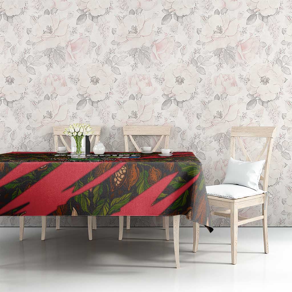 Principe Autonomous Region Tablecloth with Parrot Cacao and 1995 Flag Design - Wonder Print Shop